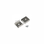 LED juostos profilio LINEA-IN20 tvirtinimo elementai U7, komplekte 2 vnt.