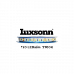 3W/m LED juosta LUXSONN, SAMSUNG diodai 2835, DC24, 120 LED/m, 2700K, IP67, 10m ritė