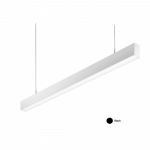 14,4W pakabinamas linijinis &scaron;viestuvas X-LINE SLIM L-DOWN LED, juodas, 4000K, IP40