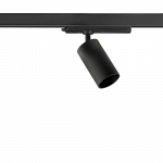 28W LED akcentinis &scaron;viestuvas MICROPERFETTO į 3 fazių bėgelius LKM, juodu korpusu, 3000K, pakreipiamas