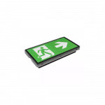 6W avarinis/evakuacinis pavir&scaron;inis &scaron;viestuvas VELLA LED ECO SO atviroms erdvėms, su 1h avariniu moduliu, juodas