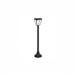 2W LED pastatomas lauko &scaron;viestuvas, juodas, 3000/6000K, su saulės baterija, IP44