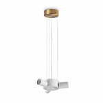 Pakabinamas &scaron;viestuvas SET UP, 3xE27, žalvario sp., 348223