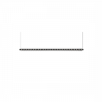 26,5W LED pakabinamas linijinis &scaron;viestuvas LOOP, juodas, 2700K, 1300mm, DALI