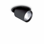 20W LED įleidžiamo montavimo &scaron;viestuvas NOVA, juodas, 3000K, reguliuojamas, 364438
