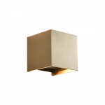 11W LED sieninis fasado &scaron;viestuvas KENDO, aukso sp., 2700/3000K, IP65, A2032070O