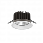 18,4W LED įleidžiamas &scaron;viestuvas BERYL NEW LED O-2, juodas, 4000K, IP44