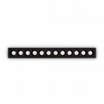 20W LED įleidžiamas linijinis &scaron;viestuvas LIKA, juodas, 3000K, 305837