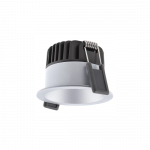 4/6/8W LED įleidžiamas &scaron;viestuvas, sidabro sp., 3000K, IP44, dimeriuojamas