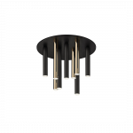 47W LED pavir&scaron;inis &scaron;viestuvas BALLET, juodos/aukso sp., 3000K, dimeriuojamas, 4265200