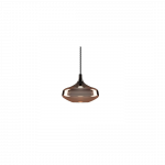 7W LED pakabinamas &scaron;viestuvas NOSTALGIA LARGE, juodu korpusu/bronzos sp. stiklas, 2700K, dimeriuojamas