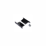 LED juostos įleidžiamo profilio PHIL metaliniai užbaigimo elementai, juodi