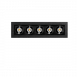 7W LED įleidžiamas &scaron;viestuvas BLACK FOSTER MICRO, juodas, 3000K