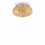 Pavir&scaron;inis &scaron;viestuvas, 3 lempučių KING, G9, aukso spalvos, 075402