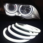 COTTON LED Angel Eyes balti &scaron;viesos žiedai BMW E36 / E38 / E39 / E46 su le&scaron;iu iki facelift / E46 cuope 99-03 m