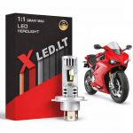 MOTO XLED H4 1:1 SMART MINI ZES +200% motociklų LED lemputė 1 vnt. 12V 5000LM