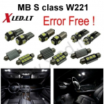 Mercedes Benz S class W221 LED salono ap&scaron;vietimo lempučių komplektas