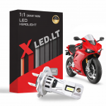MOTO XLED H7 1:1 SMART MINI ZES +200% motociklų LED lemputė 1 vnt. 12V 5000LM