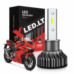 MOTO XLED H3 SUPER MINI CAN-BUS ZES +300% LED lemputė 1 vnt. 12V-24V 6500LM