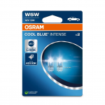 Halogeninės lemputės W5W / T10 2vnt.  OSRAM COOL BLUE INTENSE&nbsp;(NEXT GEN) 4000K 12V 5W, 2825CBN-02B