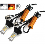DRL LED CAN-BUS posūkio lemputė dienos žibintas 12v PY21W / BAU15S