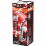 H3 OSRAM NIGHT BREAKER LASER +150% &scaron;viesos, +150m &scaron;vietimo, +20% baltumo halogeninė lemputė