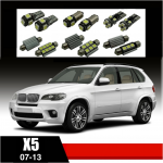 BMW X5 E70 LED salono ap&scaron;vietimo lempučių komplektas