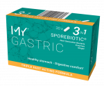 MY GASTRIC Sporebiotic&reg; maisto papildas su gyvybingomis bakterijomis ir fermentų mi&scaron;iniu, 30 kapsulių [GALIOJIMAS 2026-10]