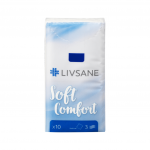 Livsane vienkartinės nosinaitės, 3 sluoksnių, N1
