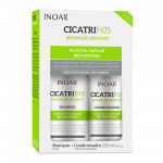 INOAR CicatriFios Duo Kit - plauko struktūrą atkuriantis priemonių rinkinys 2x250 ml