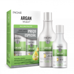 INOAR Argan Infusion Reconstruction Duo Kit - rekonstruojantis rinkinys 500 ml+250 ml