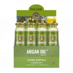 INOAR Argan Oil System Super Ampola - Plaukų Super ampulė su argano aliejumi 12x45 ml