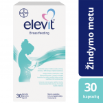 ELEVIT BREASTFEEDING vitaminų kompleksas, 30 kapsulių