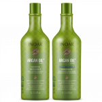 INOAR Argan Oil System Duo Kit - intensyviai drėkinantis rinkinys su Argano aliejumi 2x1000 ml