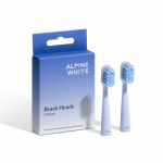 ALPINE WHITE Sonic Toothbrush Replacement Heads Keičiamos galvutės dantų &scaron;epetėliui, 2vnt