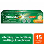 BEROCCA ENERGY, vitaminų kompleksas, 15 &scaron;nyp&scaron;čiųjų tablečių