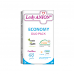 LADY ANION kasdieniai higieniniai įklotai su anijonų juostele, 155 mm, 48 vnt.
