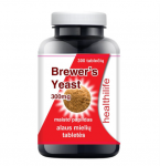 HEALTHILIFE alaus mielės BREWER'S YEAST 300 MG, 300 tablečių