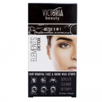 Victoria Beauty depiliacinės va&scaron;ko juostelės veidui ir bikini zonai su anglimi, jautriai odai, 20vnt