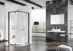 Juoda du&scaron;o kabina Ravak Pivot, 100x100 cm, PSKK3