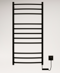Elektrinis, juodas rank&scaron;luosčių džiovintuvas-gyvatukas Nemo Lux Standard 11, 105x48 cm