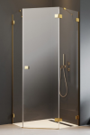 Aukso spalvos du&scaron;o kabina Radaway Essenza Pro Gold PTJ, PTJ80Zx80S, 80x80cm