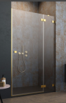 Aukso spalvos du&scaron;o durys Radaway Essenza Pro Gold DWJ, DWJ 90L, 90cm