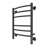 Elektrinis, juodas rank&scaron;luosčių džiovintuvas-kopėtėlės Terminus Classic C6 600x450 mm