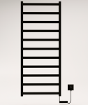 Elektrinis, juodas rank&scaron;luosčių džiovintuvas-gyvatukas Nemo Lux King 11, 123x53 cm