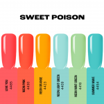 Gelinio nagų lako rinkinys "Sincero Salon" SWEET POISON, 6 vnt. x 6 ml