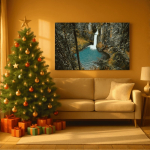 Paveikslas &bdquo;Krioklys kalne" : I&scaron;matavimai - 50x60cm