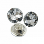 DEKORATYVINĖ SAGA SU KILPUTE "CRYSTAL" 25,0 mm 1 pakuotė 8vnt KK4508