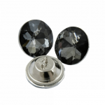 DEKORATYVINĖ SAGA SU KILPUTE "CRYSTAL" 25,0 mm 8vnt KK4502