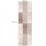 Nuimami lipnūs tapetai svetainei ir miegamajam (45cm * 300cm Akvarelinė gėlė Terrazzo RW041